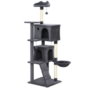 PawHut 160cm Large Cat Tree-GREY-D30-920V01CG