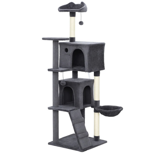 PawHut 160cm Large Cat Tree-GREY-D30-920V01CG