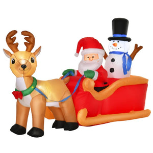 6.5ft Christmas Inflatable Santa Claus 844-370V70