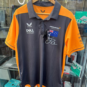 McLaren F1 2022 Adults Replica Drivers Polo Daniel Ricciardo Large