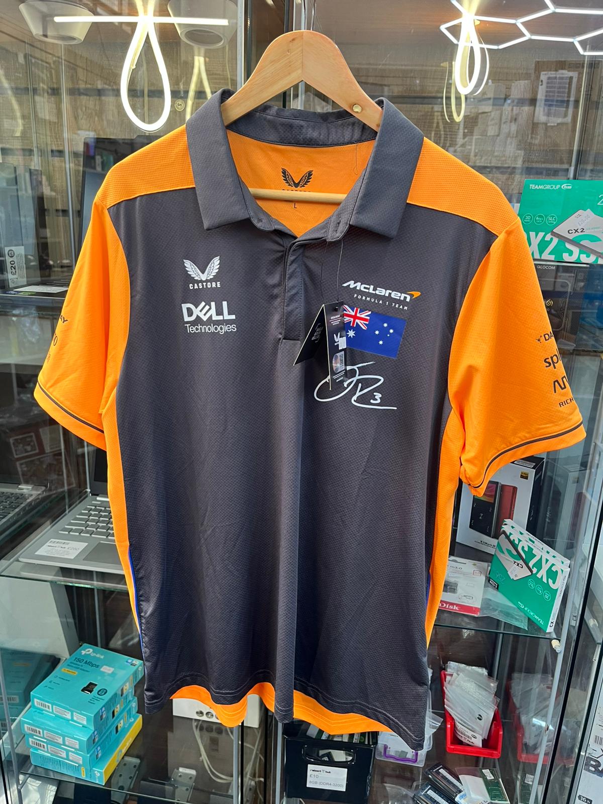 McLaren F1 2022 Adults Replica Drivers Polo Daniel Ricciardo Large