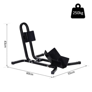 HOMCOM Metal Motorcycle Motorbike Wheel Chock Locking Stand System