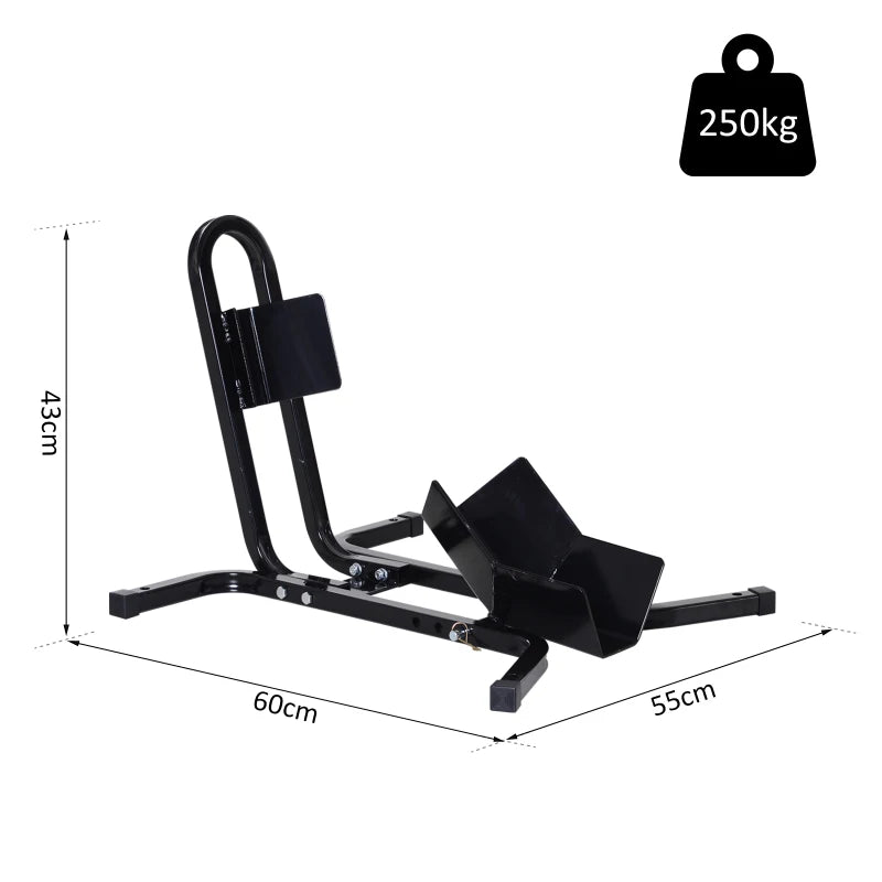 HOMCOM Metal Motorcycle Motorbike Wheel Chock Locking Stand System