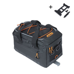 Basil Miles Tarpaulin - trunkbag MIK - 7 liter - black/orange
