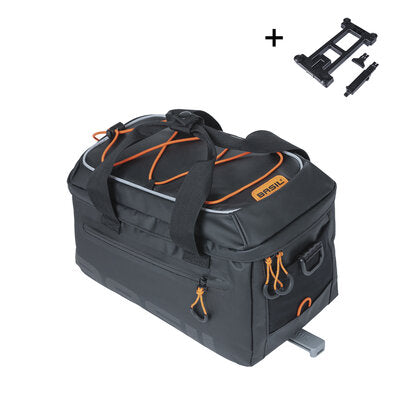 Basil Miles Tarpaulin - trunkbag MIK - 7 liter - black/orange