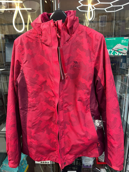 Camel Crown 3-in-1 ski jacket PINK UK MEDIUM