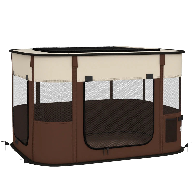 PawHut Foldable Dog Pen with Storage Bag D06-217V01BN