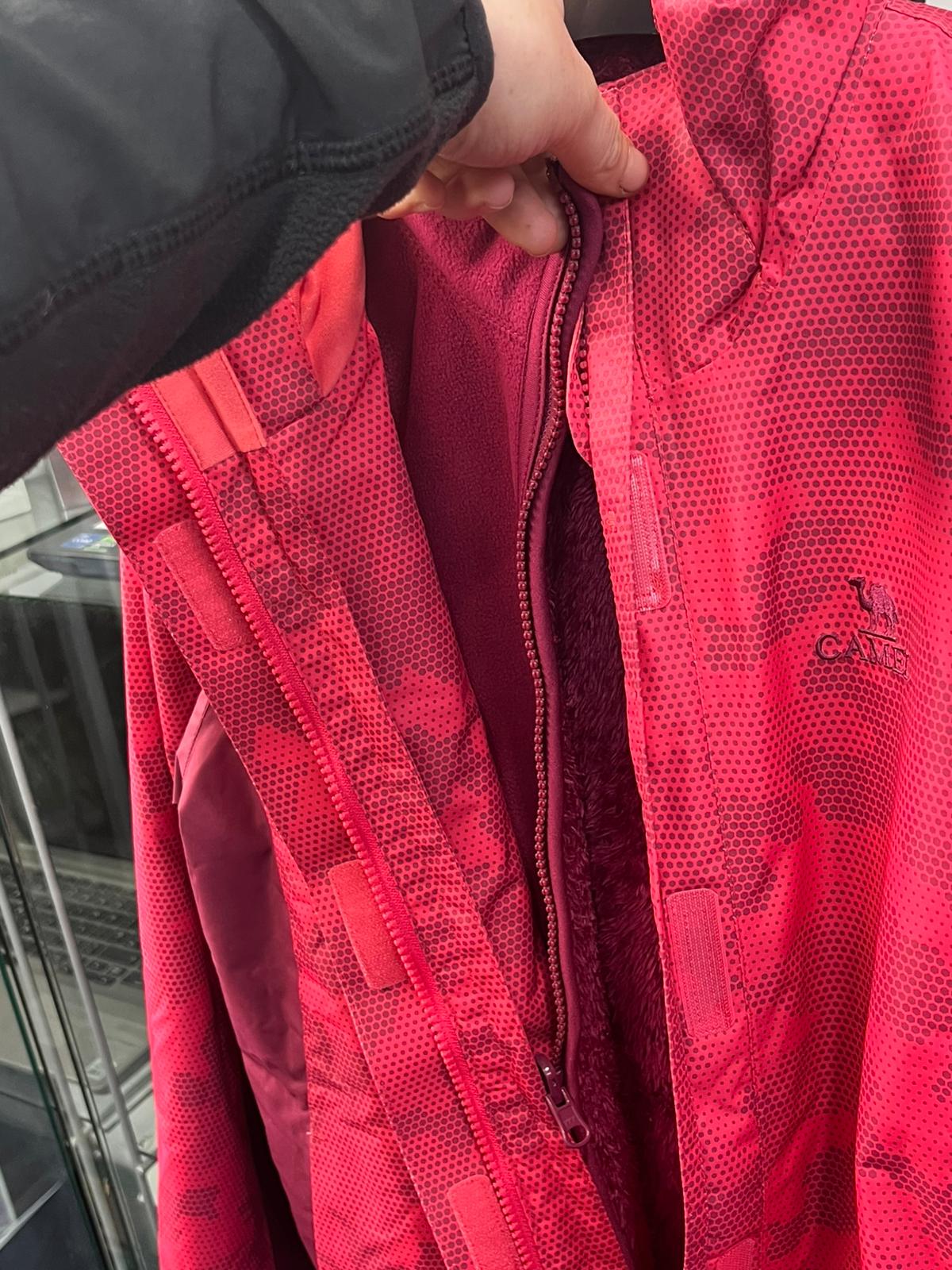 Camel Crown 3-in-1 ski jacket PINK UK MEDIUM