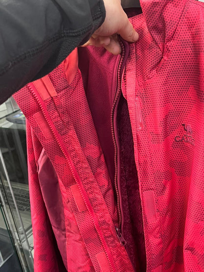 Camel Crown 3-in-1 ski jacket PINK UK MEDIUM