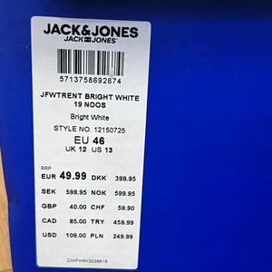 JACK & JONES Trent Mens Trainers UK12 BRAND NEW