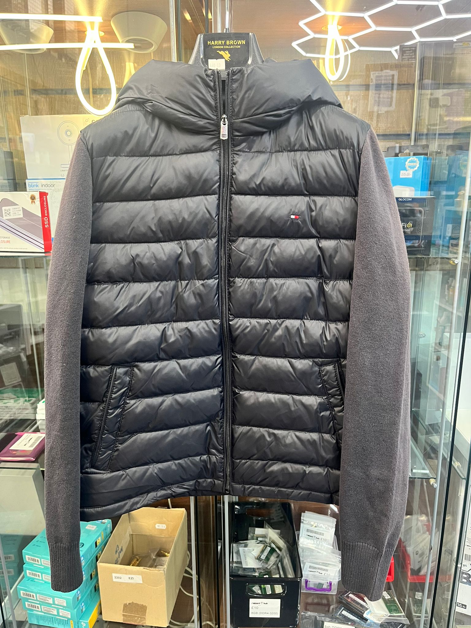 Tommy Hilfiger puffer fleece jacket small