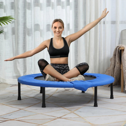HOMCOM Φ96cm Mini Fitness Trampoline Home Gym Yoga Exercise