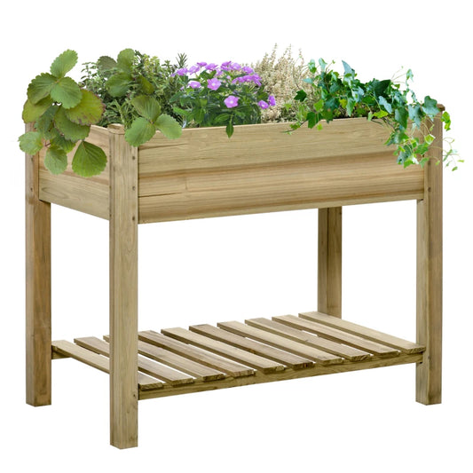 Outsunny Garden Wooden Planters