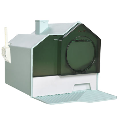 PawHut Hooded Cat Litter Tray D31-077V00LB