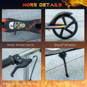 HOMCOM Kids Foldable Kick Scooter-371-046V00BK