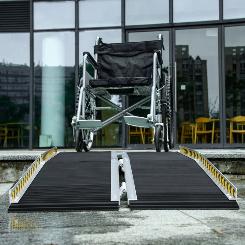 HOMCOM Wheelchair Ramp, 152L x 73Wcm, 272KG Capacity