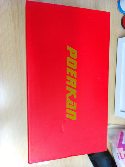 Poerkan Men's Comfortable & Stylish Lace - Up Derby Shoes-Black-UK10