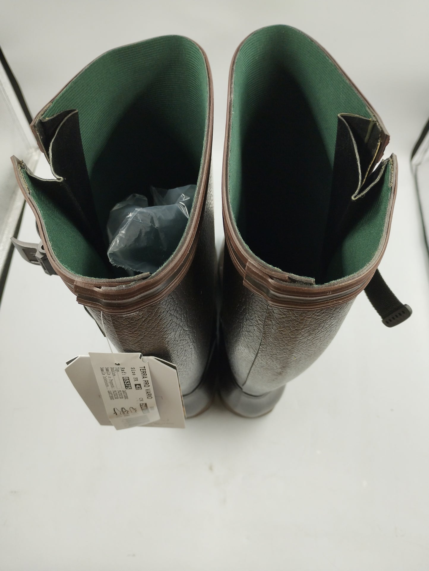 AIGLE 1853 Terra Pro Vario Farming boot suitable for wide calves and feet-UK8 BROWN