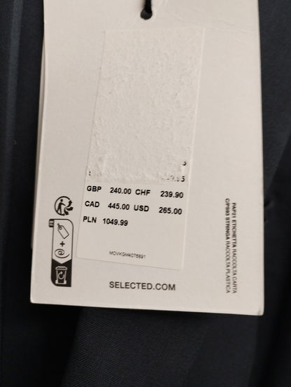 Selected Marzotto B-Dynamic Navy Blue Suit Blazer-38R