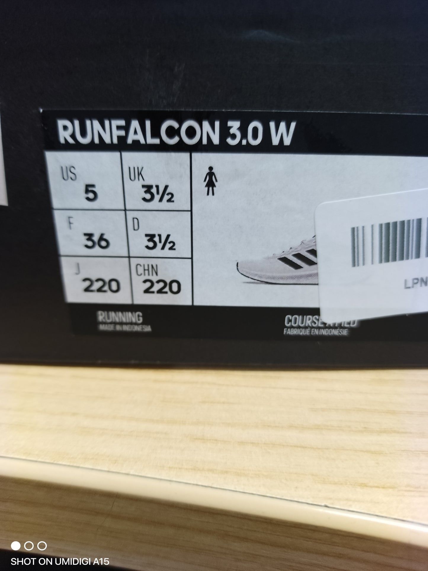 Adidas RunFalcon 3.0-WHITE-UK3.5