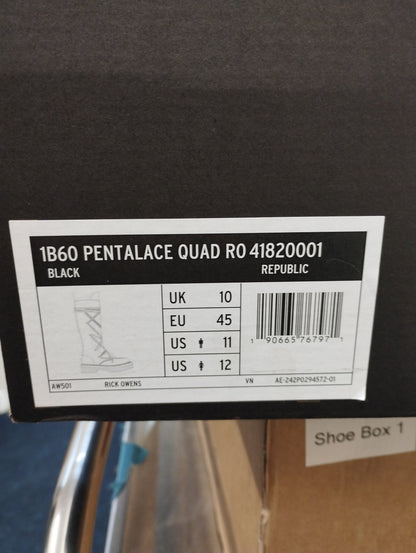 Dr.Martens 1B60 Rick Owens Pentalace Boots -UK10