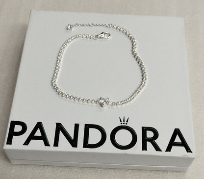 PANDORA Sparkling Heart Tennis Bracelet Sterling silver