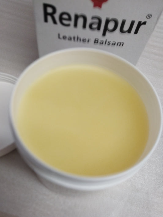 Renapur Leather Balsam, Natural Balm, Conditioner and Restorer (200 ml + Applicator Sponge)