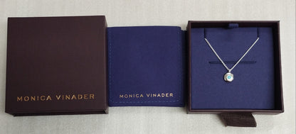 Monica Vinader December Birthstone Chain Necklace-Turquoise