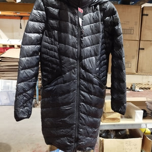 Andrew Marc long down coat Black Womens Medium