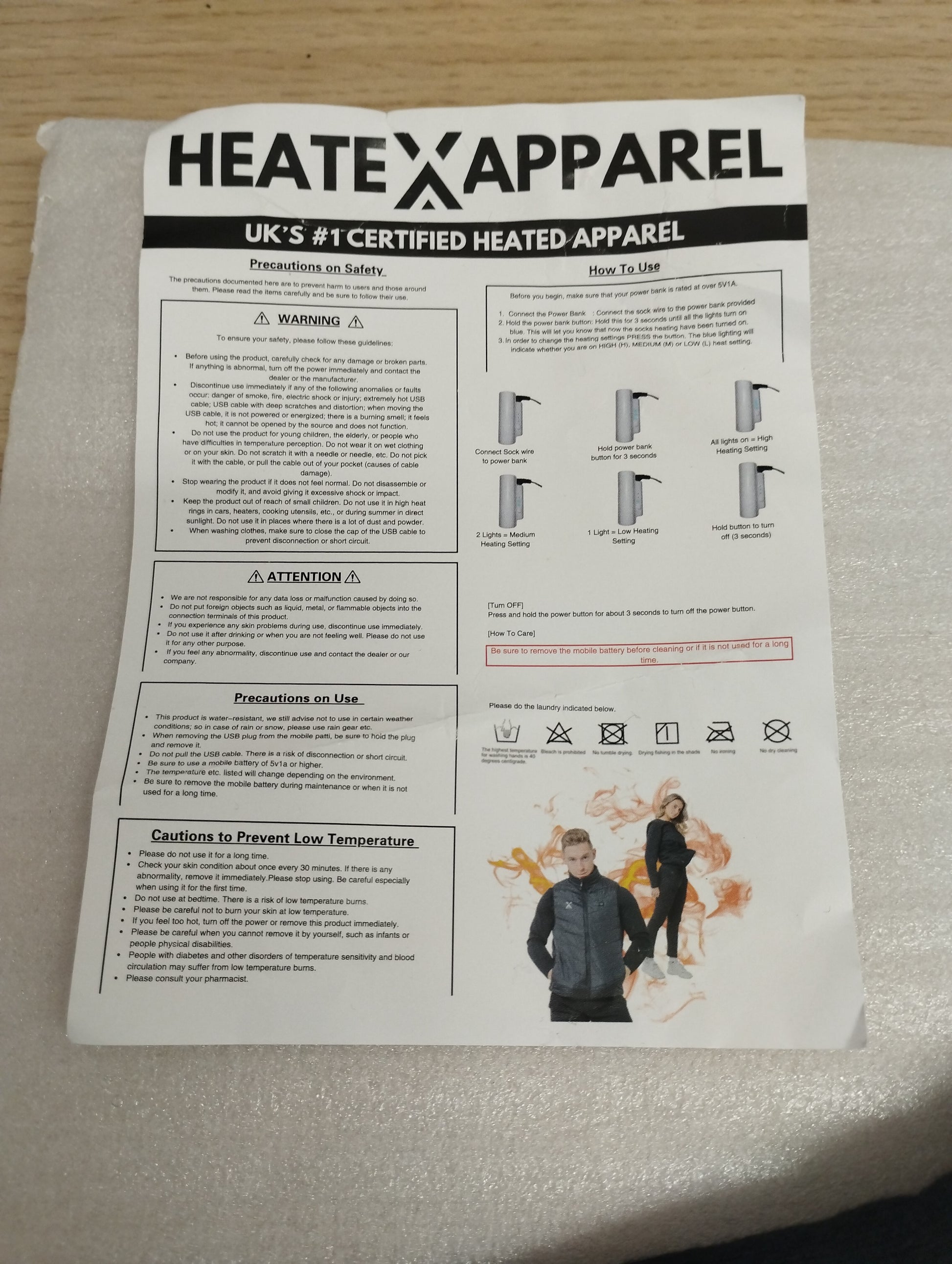 Heatexapparel Heated Socks-BLACK-SMALL