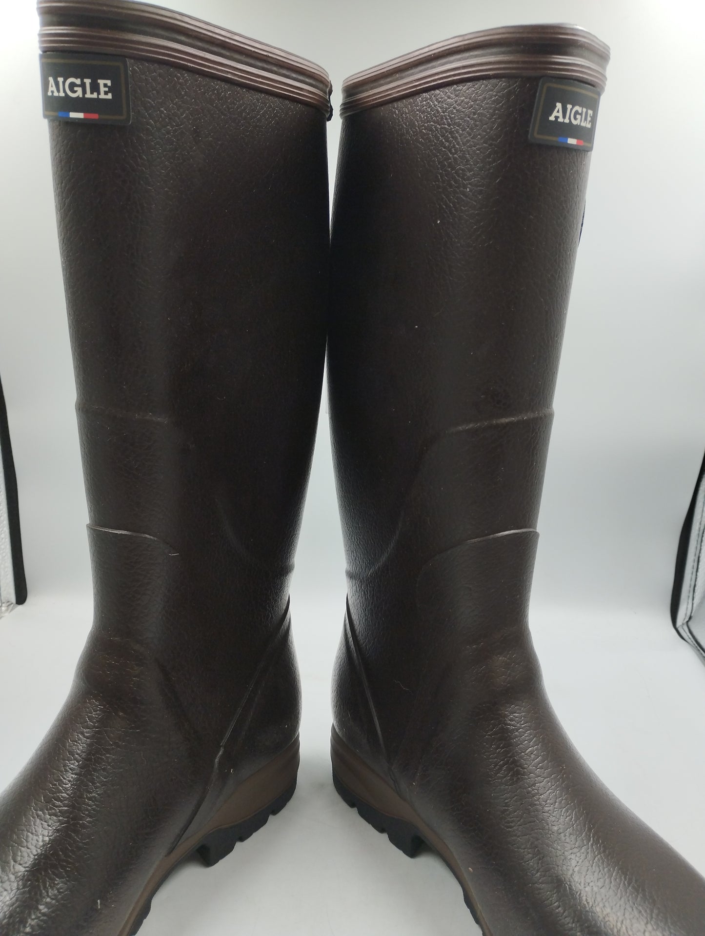 AIGLE 1853 Terra Pro Vario Farming boot suitable for wide calves and feet-UK8 BROWN