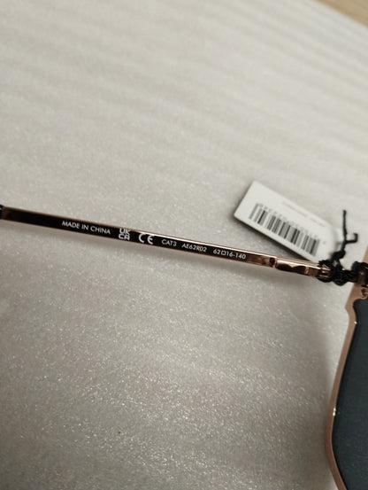 Daniel Wellington AE62R02 GRANDE Sunglasses-Rose Gold Frame-Black Lenses