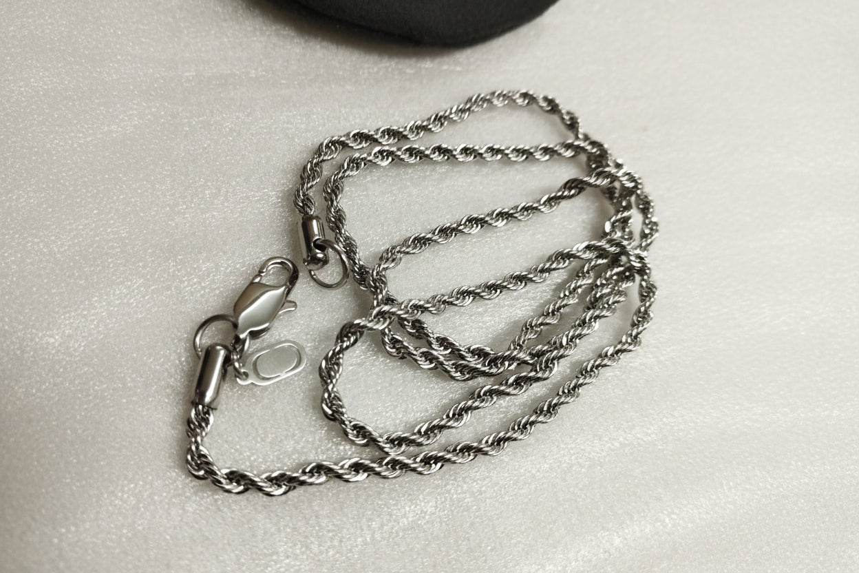 Craftd Rop Necklace- Silver-3mm-60cm