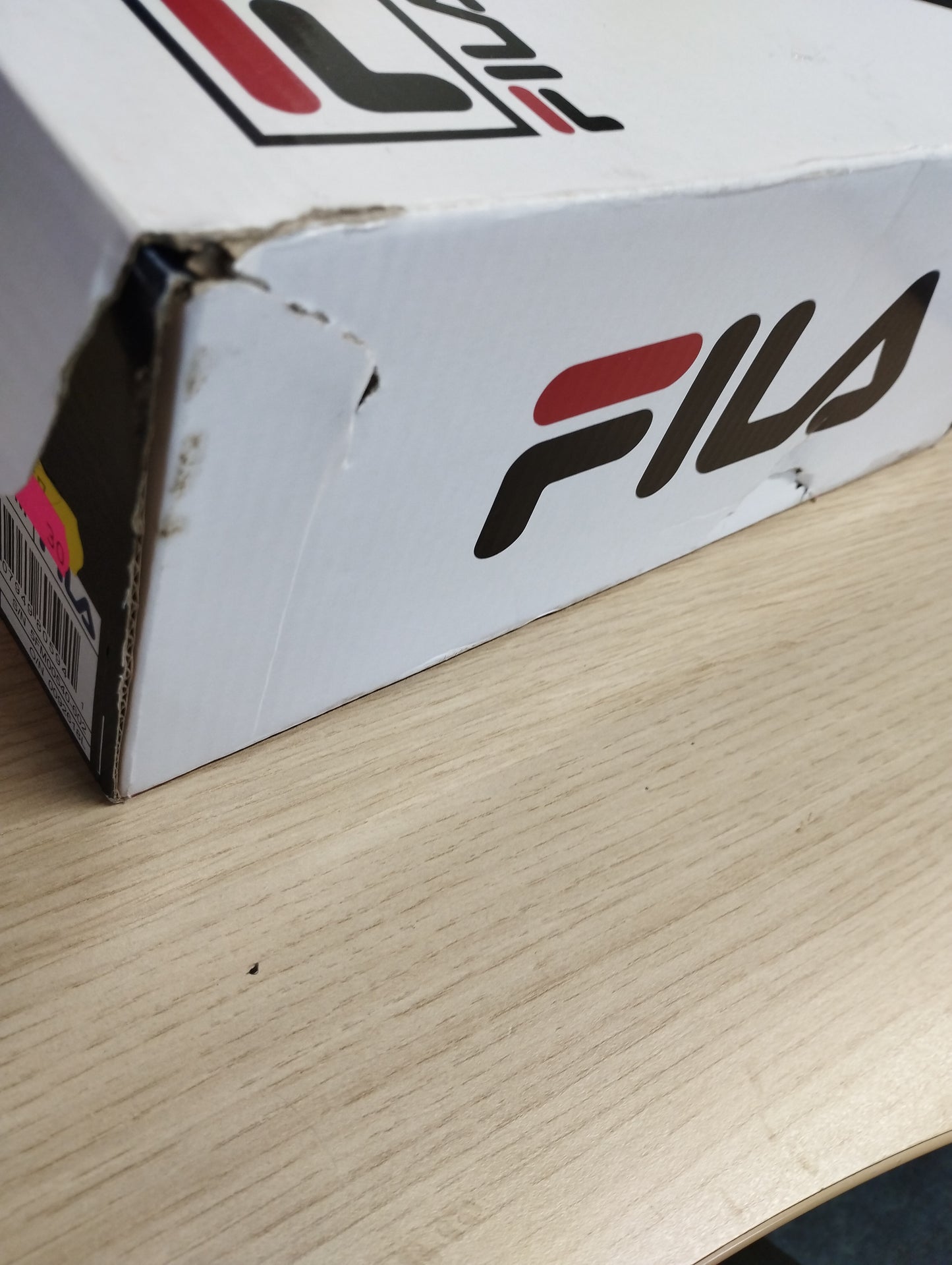 FILA DISRUPTOR 2 PREMIUM LEATHER SNEAKERS RED/WHITE-UK5