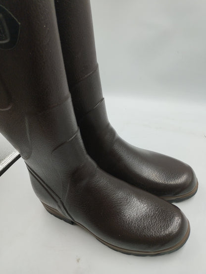 AIGLE 1853 Terra Pro Vario Farming boot suitable for wide calves and feet-UK8 BROWN