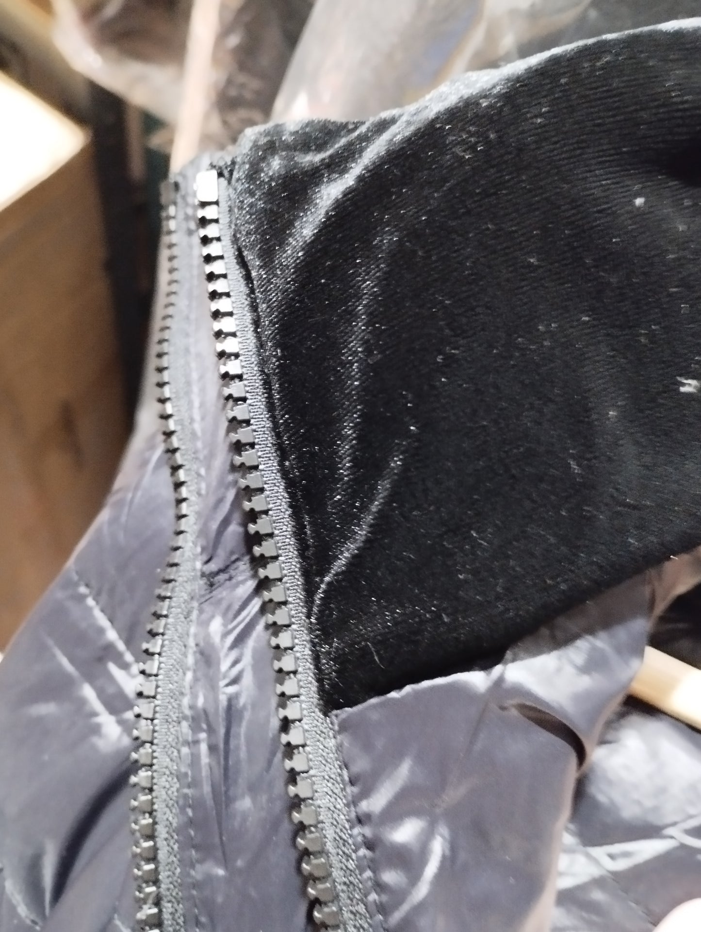 Andrew Marc long down coat Black Womens Medium