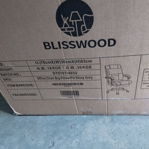 Blisswood office chair with big pillow Grey