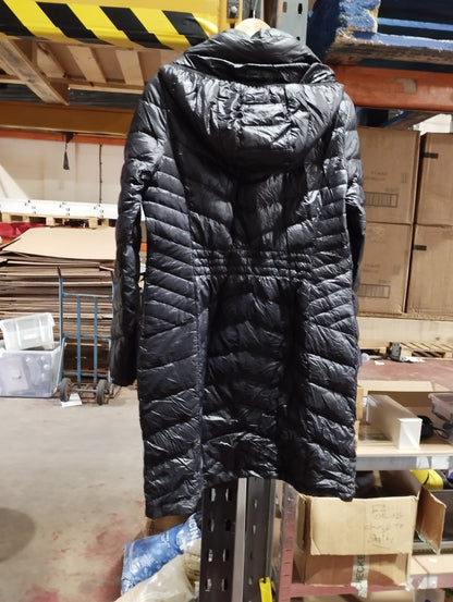 Andrew Marc long down coat Black Womens Medium