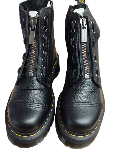 Dr.Martens Sinclair Soft Leather Platform Boots-BLACK-UK6