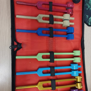 Chakra Tuning Fork Set for Healing, 7 PCS Color Weighted Tuning Forks