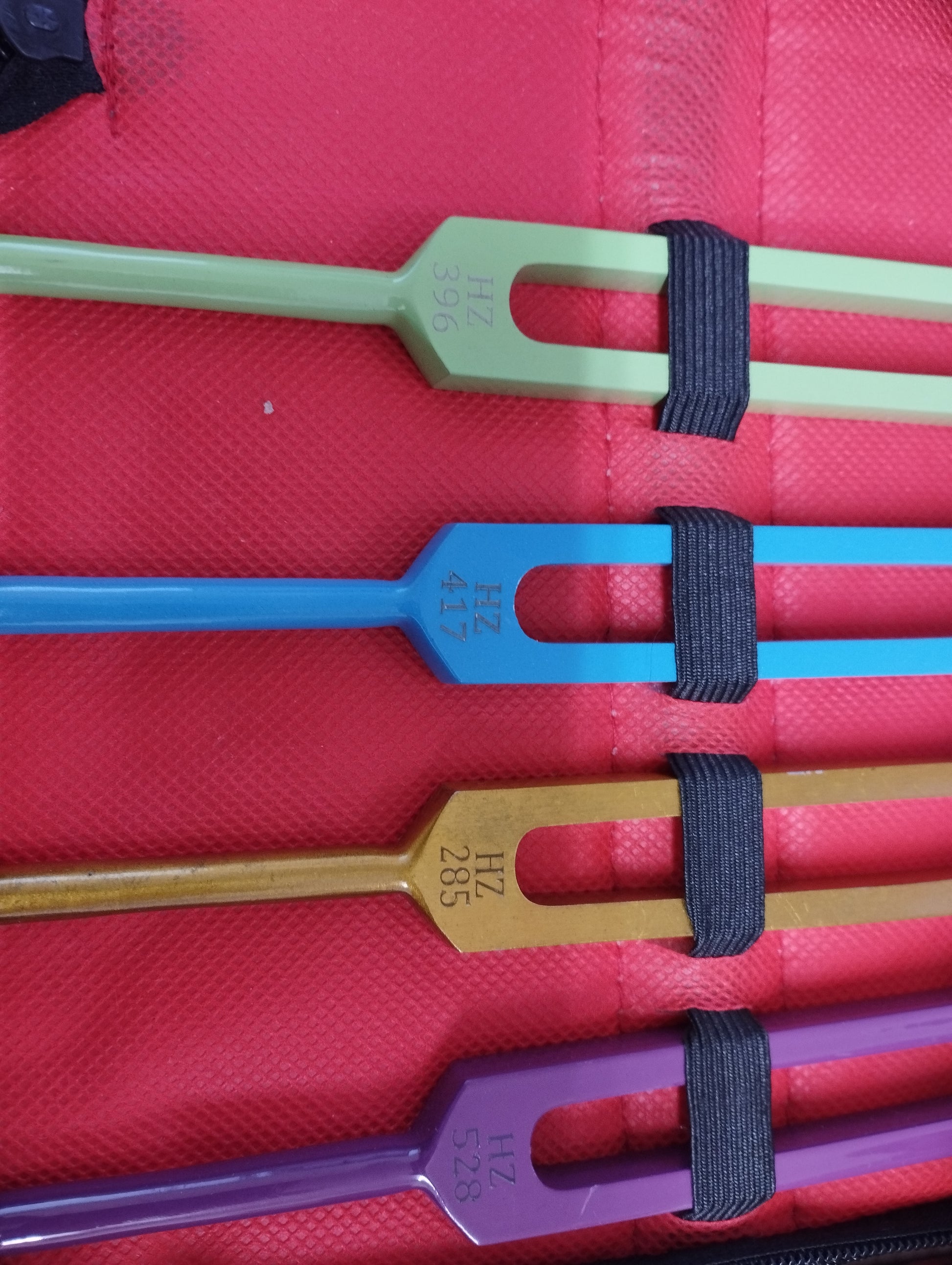 Chakra Tuning Fork Set for Healing, 7 PCS Color Weighted Tuning Forks