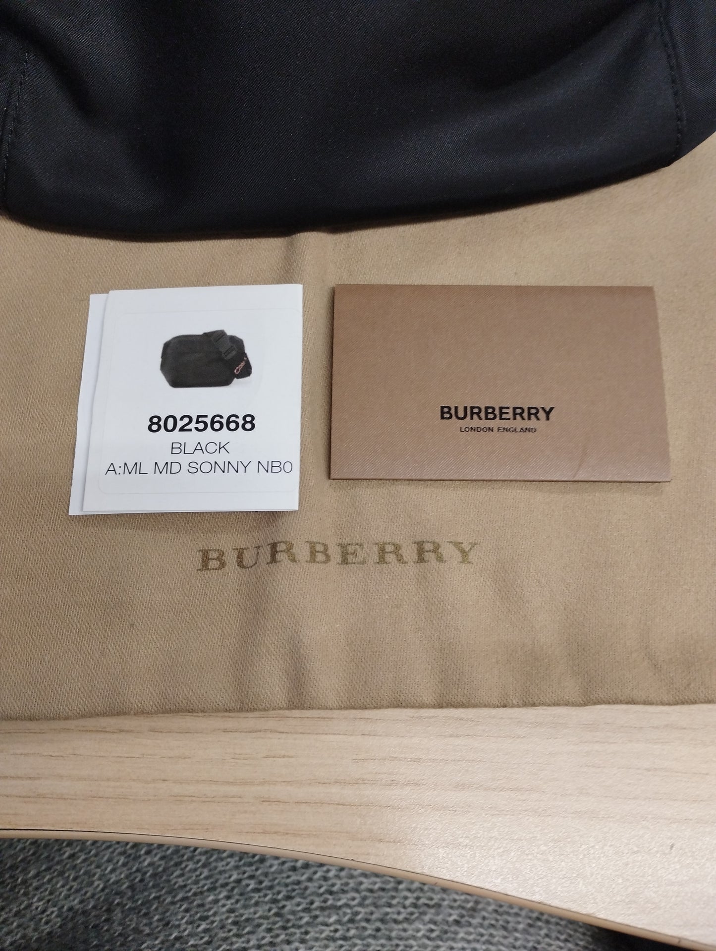 Burberry Sonny nylon bum bag -BLACK