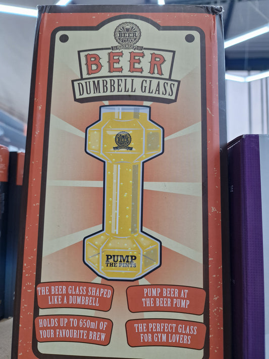 Beer Dumbbell glass