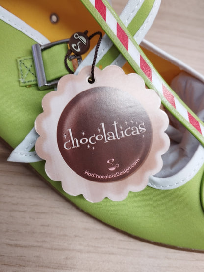 Hot chocolate design chocolaticas Mary Jane flat Coco UK 9