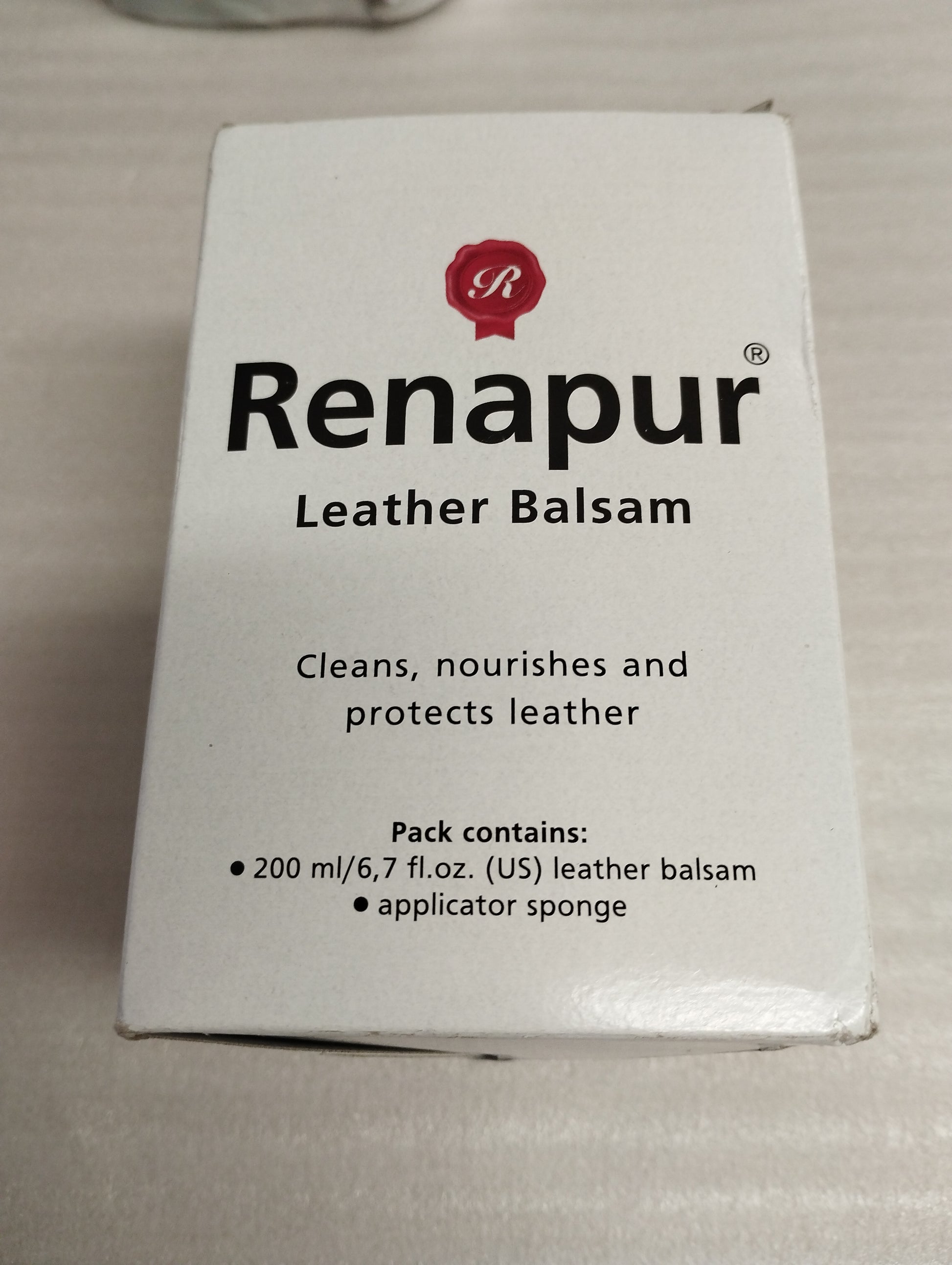 Renapur Leather Balsam, Natural Balm, Conditioner and Restorer (200 ml + Applicator Sponge)