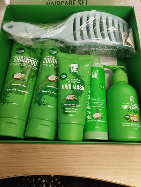 Give Me Full Hair Care Essentials Gift Set - Aloe Vera & Coconut Oil