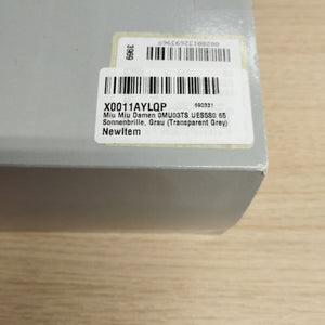 MIU MIU SMU03T REVEAL Glitter Half Rim Sunglasses Black Made in Italy