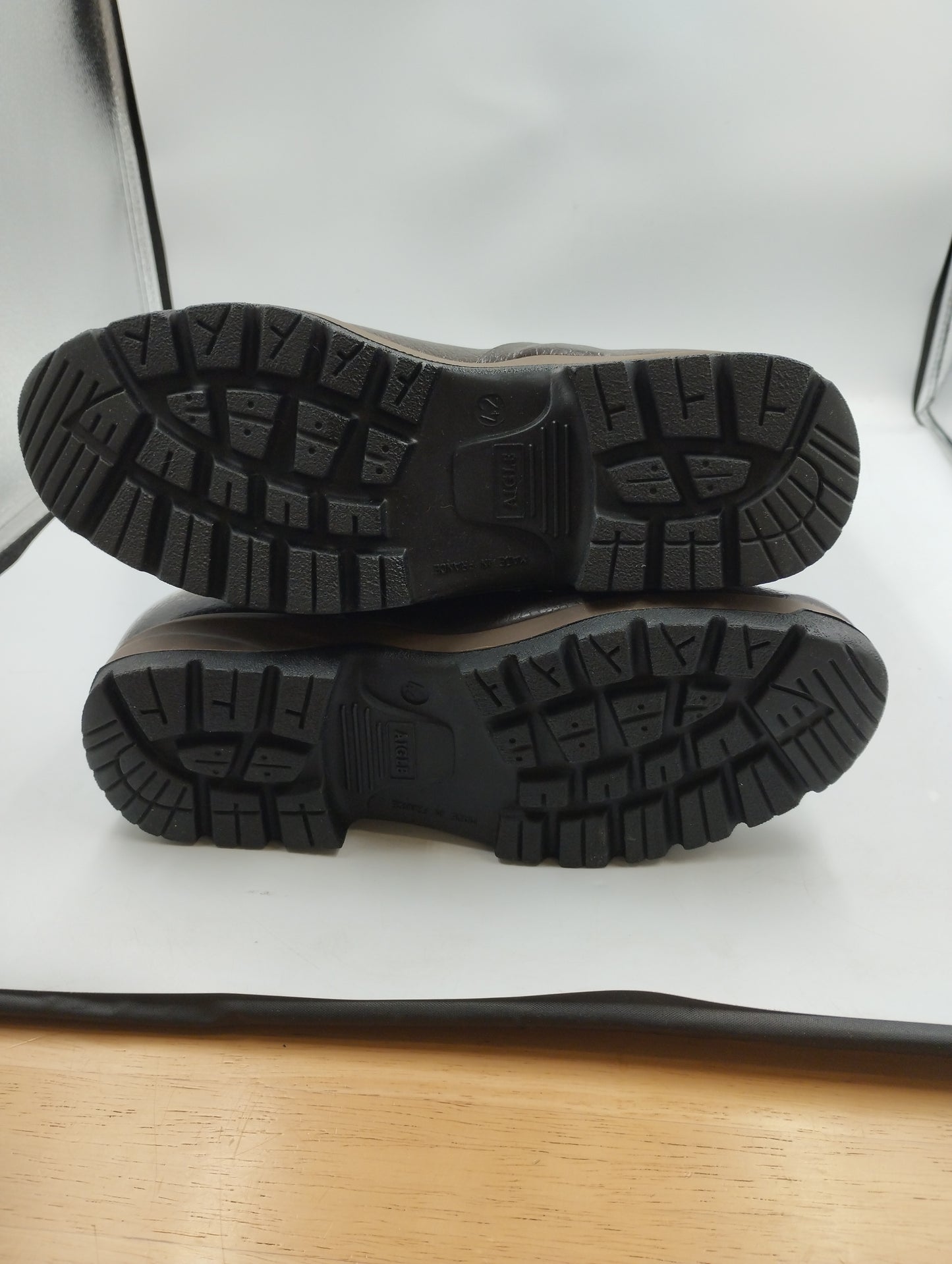 AIGLE 1853 Terra Pro Vario Farming boot suitable for wide calves and feet-UK8 BROWN