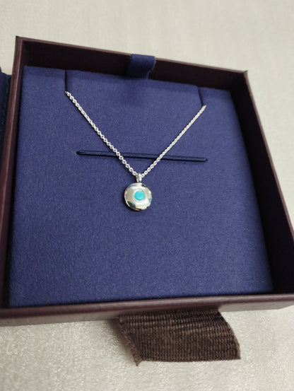 Monica Vinader December Birthstone Chain Necklace-Turquoise