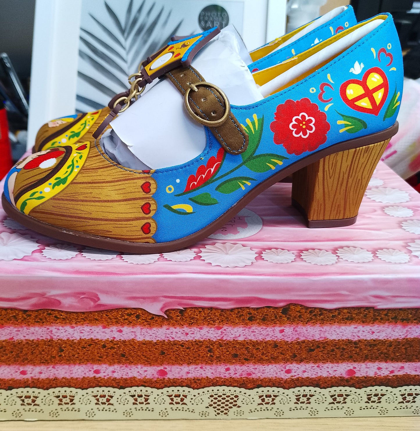 Hot Chocolate Design Chocolaticas Mid Heels CUCKOO Shoes HCD UK SHOES CUCU-UK3